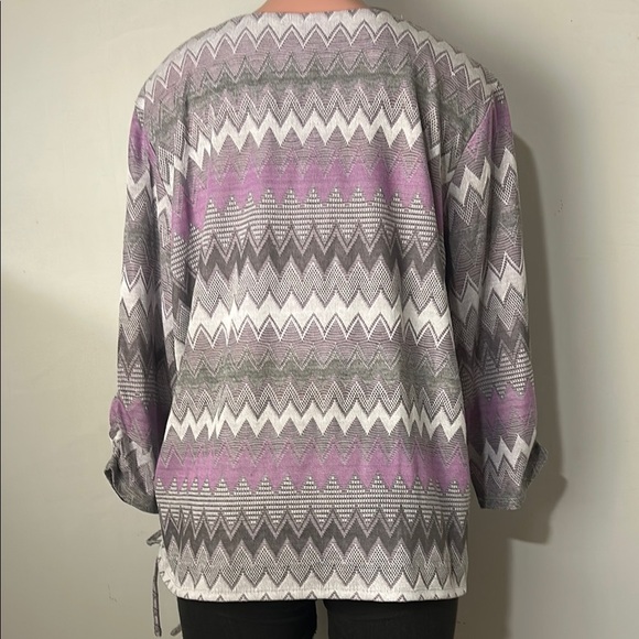 Alfred Dunner Womans Size XL Top 3/4 Sleeve Lightweight Knit Shirt - Picture 8 of 12